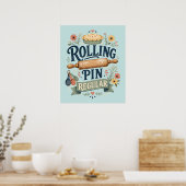 Deegroller Regelmatige Cottage Bakker Poster (Keuken)