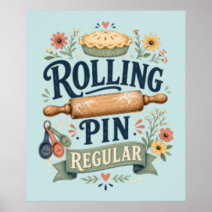 Deegroller Regelmatige Cottage Bakker Poster