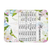 deegvloerbloemen Droog-meetequivalenten Magneet (Horizontaal)