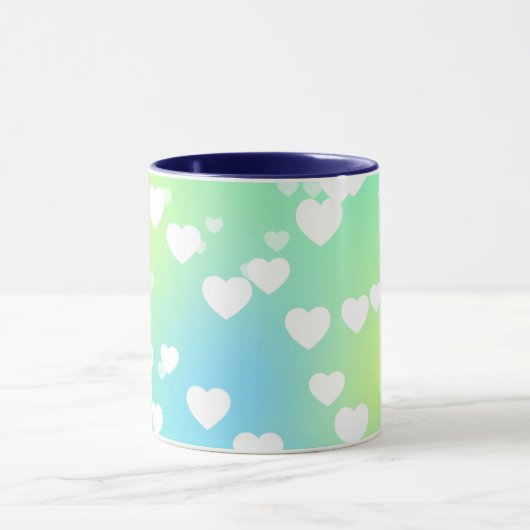 Deegwaren verwarmen twee gebonde koffie en thee mok (Midden)