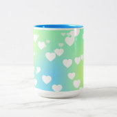 Deegwaren verwarmen twee tonde koffie- en theethee tweekleurige koffiemok (Center)