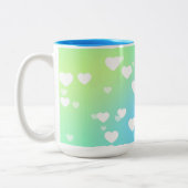 Deegwaren verwarmen twee tonde koffie- en theethee tweekleurige koffiemok (Links)