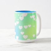 Deegwaren verwarmen twee tonde koffie- en theethee tweekleurige koffiemok (Voorkant rechts)