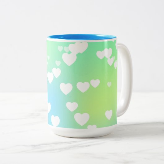 Deegwaren verwarmen twee tonde koffie- en theethee tweekleurige koffiemok (Voorkant rechts)