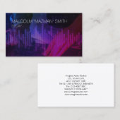 Deejay Disc Jockey DJ Sound Wave Mixer Visitekaartje (Voorkant / Achterkant)