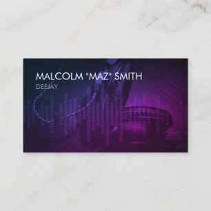 Deejay Disk Jockey DJ Visitekaartje