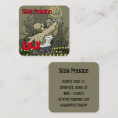 DeeJay | DJ Mix Funky Beats Vierkante Visitekaartje (Voorkant / Achterkant)