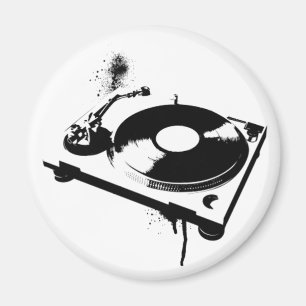 Deejay DJ Platenspeler Magnet   House Music Gifts