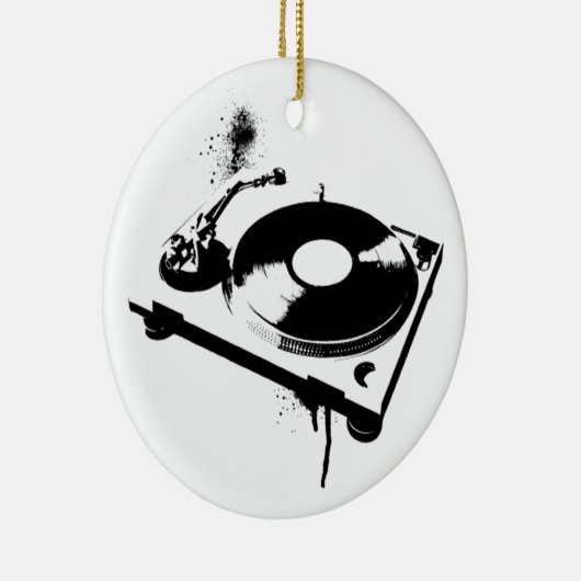 Deejay DJ Platenspeler Ornament | House Music Gift (Rechts)