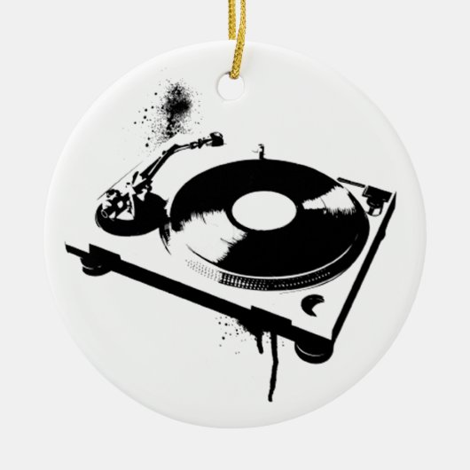 Deejay DJ Platenspeler Ornament | House Music Gift (Voorkant)
