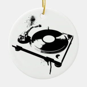 Deejay DJ Platenspeler Ornament House Music Gifts