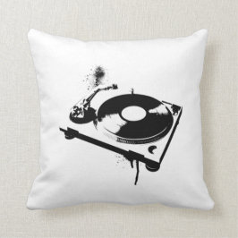 Deejay DJ Platenspeler Pillow | Muziekgeschenken v Kussen