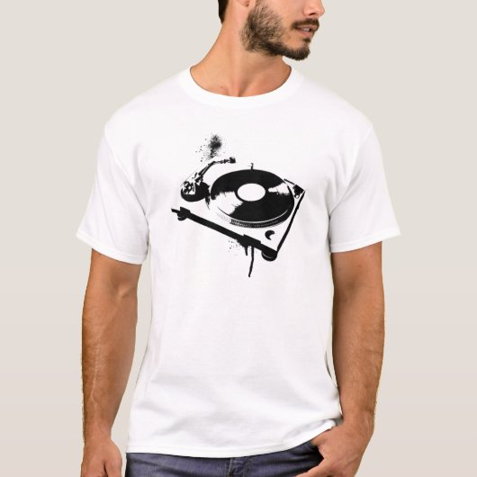 Deejay DJ Platenspeler T-Shirt | House Music Gifts (Voorkant)