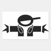 Deejay DJ Rechthoekige Sticker (Voorkant)