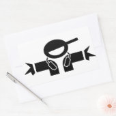 Deejay DJ Rechthoekige Sticker (Envelop)