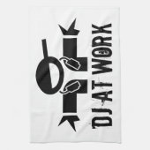 Deejay handdoek | DJ-apparatuur met aangepaste slo (Verticaal)