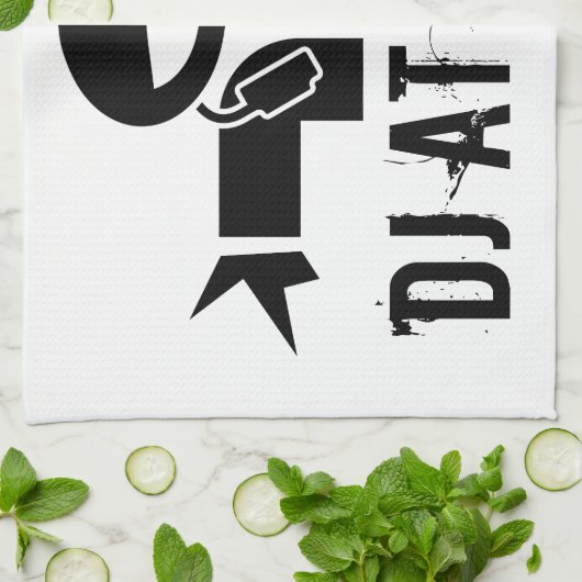 Deejay-handdoek | DJ-versnelling met aangepaste sl Theedoek (Gevouwen)