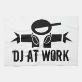 Deejay-handdoek | DJ-versnelling met aangepaste sl Theedoek (Horizontaal)