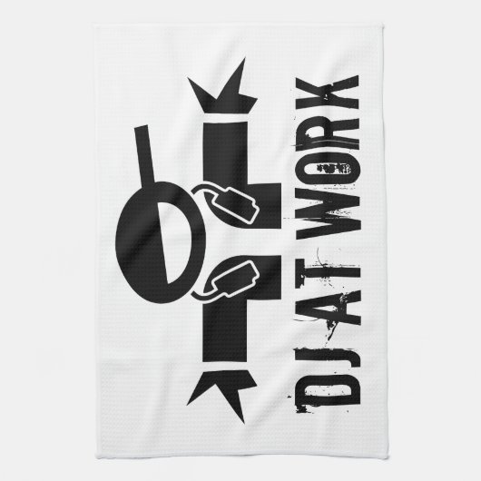 Deejay-handdoek | DJ-versnelling met aangepaste sl Theedoek (Verticaal)