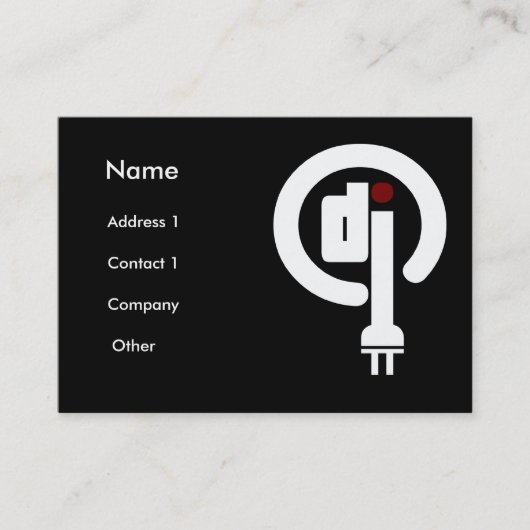 Deejay visitekaartjes (Voorkant)