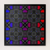 Deel 13 van de caleidoscoop art 4 legpuzzel (Horizontaal)