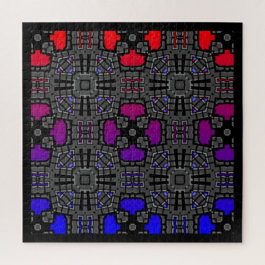 Deel 13 van de caleidoscoop art 4 legpuzzel (Verticaal)