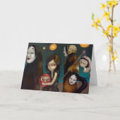 Deel 1 van het Wenskaart van "Hyakki Yakō" Kaart (Gele Bloem)