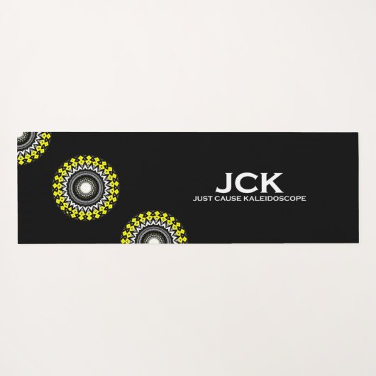 Deel 1's caleidoscoop art 25 yogamat (Achterkant (horizontaal))