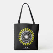 Deel 1's caleidoscoop art dertig tote bag (Achterkant)