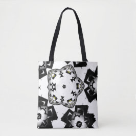 Deel 1's caleidoscoop art zevenentwintig tote bag