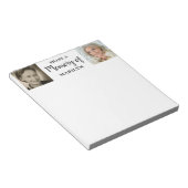 Deel A Memory Celebration of Life 2 Foto Notitieblok (Schuin)