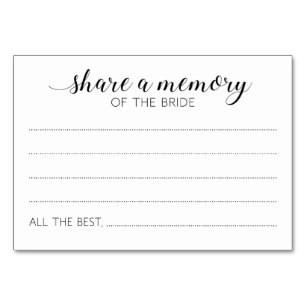 Deel A Memory of the Bride Guest Book Kaarten
