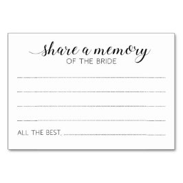 Deel A Memory of the Bride Guest Book Kaarten