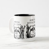 DEEL AAN DE REVOLUTIE TWEEKLEURIGE KOFFIEMOK (Voorkant links)