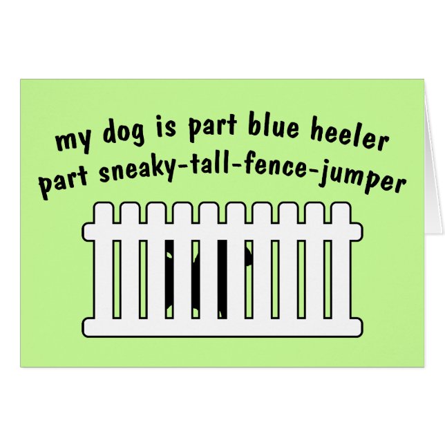Deel Blue Heeler Part Fence-Jumper (Voorkant Horizontaal)
