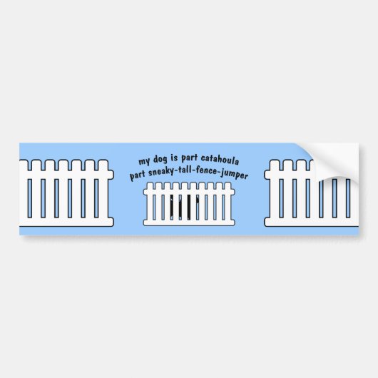 Deel Catahoula Part Fence-Jumper Bumpersticker (Voorkant)