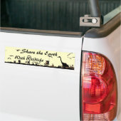Deel de Aarde-bumpersticker Bumpersticker (Op Truck)