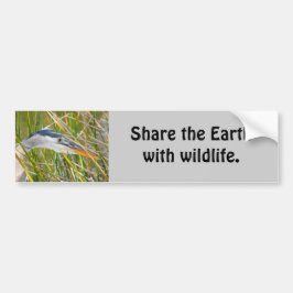 Deel de aarde met wilde dieren bumpersticker