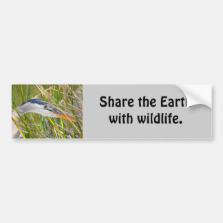Deel de aarde met wilde dieren bumpersticker