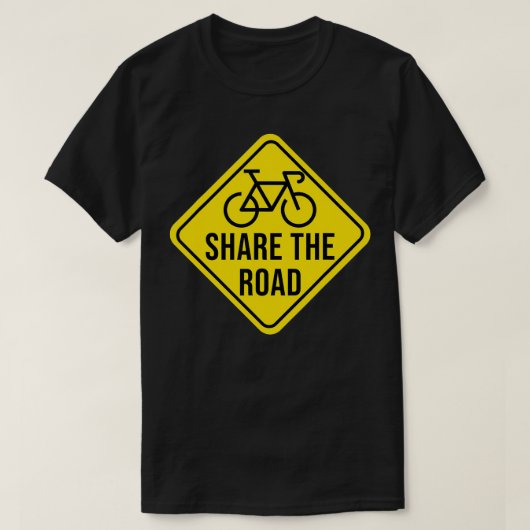 Deel de Funny Cycling van de wegwijzer en fietsen T-shirt (Design voorkant)