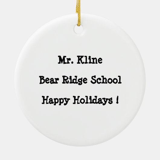 Deel de Geest: Keramisch Ornament (Achterkant)