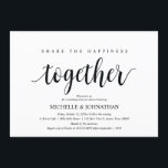 Deel de geluksprietrepetitie Dinner calls Kaart<br><div class="desc">Deel de geluksgewijze repetitie Dinner nodigt uit. Een huwelijksrepetitie met de toekomstige Bride en de toekomstige Groom,  voor hun grote dag? Nodig de gasten uit met deze Rustic Wedding Rehearsal Dinner Invitation Card. Voeg uw repetitieve diner details toe in het overeenkomende zwarte lettertype/lettertype.

#TeeshaDerrick</div>