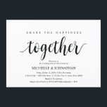 Deel de geluksprietrepetitie Dinner calls Kaart<br><div class="desc">Deel de geluksgewijze repetitie Dinner nodigt uit. Een huwelijksrepetitie met de toekomstige Bride en de toekomstige Groom,  voor hun grote dag? Nodig de gasten uit met deze Rustic Wedding Rehearsal Dinner Invitation Card. Voeg uw repetitieve diner details toe in het overeenkomende zwarte lettertype/lettertype.

#TeeshaDerrick</div>