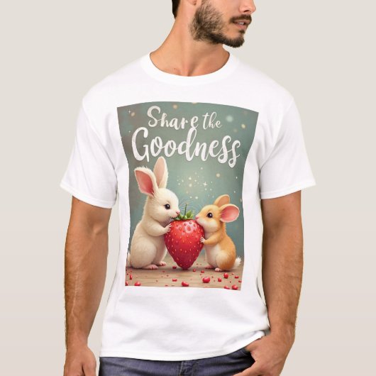Deel de Goedheid – Droomkonijn & Hamster T-shirt (Voorkant)