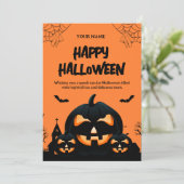 Deel de Halloween spirit! Uitnodigingen 2024 (Staand voorkant)