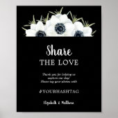 Deel de Hashtag Love Wedding Poster (Voorkant)
