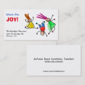 Deel de Joy Childcare Visitekaartje (Voorkant / Achterkant)