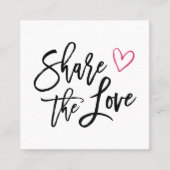 Deel de Liefde Aanbevelingskaartje (Voorkant)