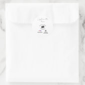 deel de liefde bruiloft qr stel liefde naam datum ronde sticker (Tas)