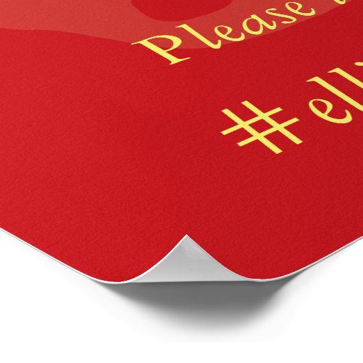 Deel de Liefde Chinese bruiloft Poster (Hoek)